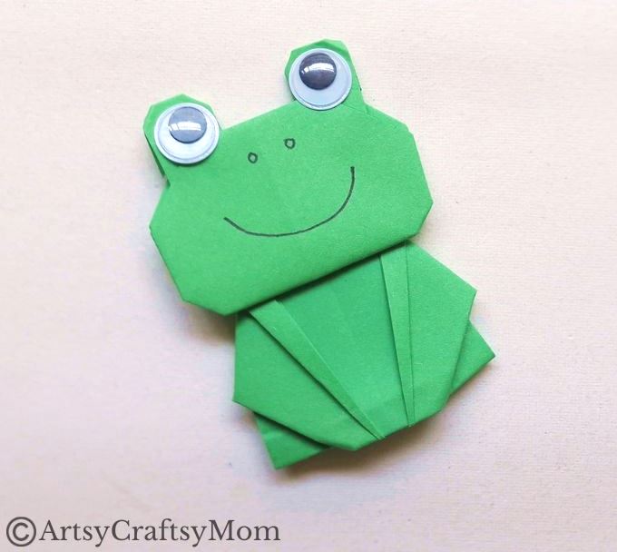 If you're just starting out with Origami, you may enjoy this classic project - an Origami frog craft! So get some green craft paper and let's fold!