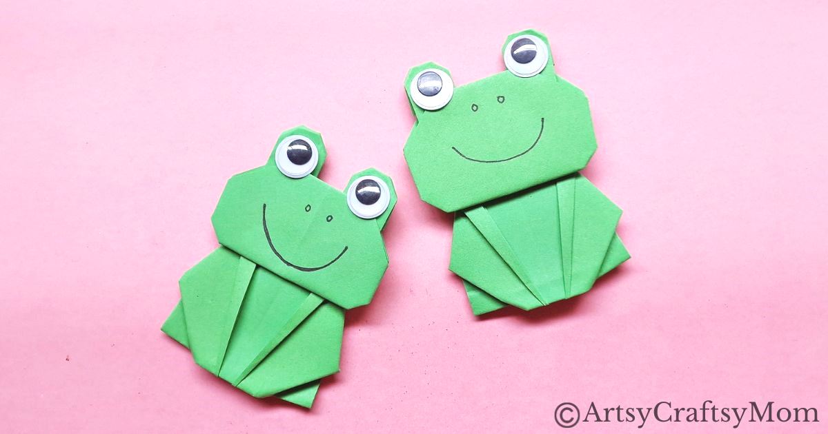 If you're just starting out with Origami, you may enjoy this classic project - an Origami frog craft! So get some green craft paper and let's fold!