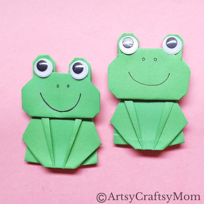 If you're just starting out with Origami, you may enjoy this classic project - an Origami frog craft! So get some green craft paper and let's fold!
