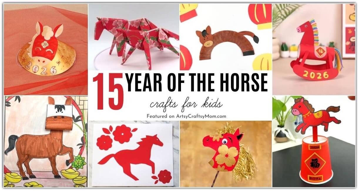 Celebrate strength, energy and progress this year with some amazing Year of the Horse crafts! Perfect for kids to welcome the Chinese New Year!