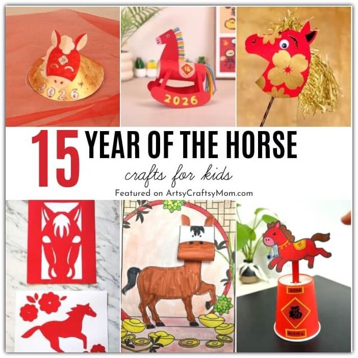 Celebrate strength, energy and progress this year with some amazing Year of the Horse crafts! Perfect for kids to welcome the Chinese New Year!