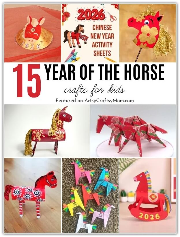 Celebrate strength, energy and progress this year with some amazing Year of the Horse crafts! Perfect for kids to welcome the Chinese New Year!