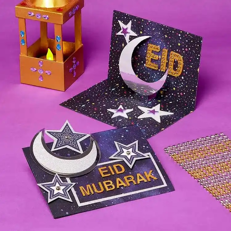 Let your loved ones know you're thinking of them this festive season by trying out these DIY Eid Cards for Kids to Make! Perfect for kids of all ages!