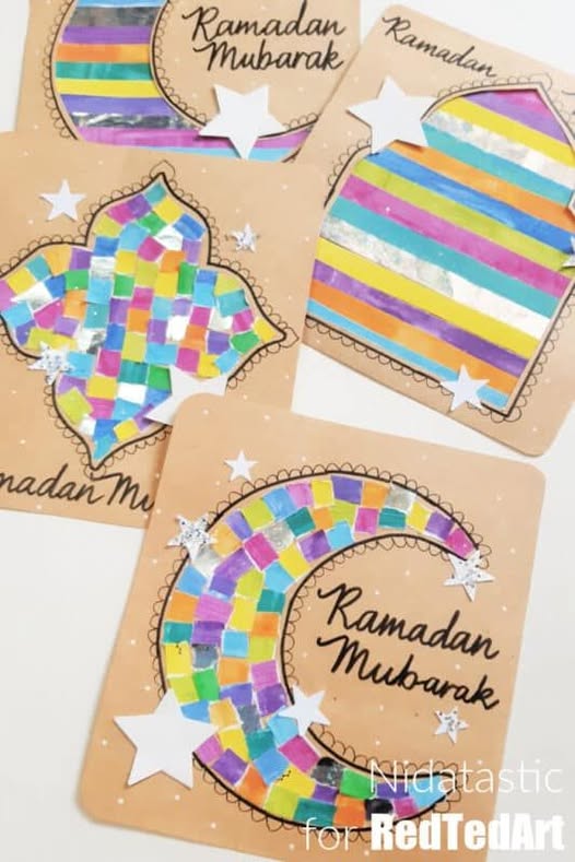 Let your loved ones know you're thinking of them this festive season by trying out these DIY Eid Cards for Kids to Make! Perfect for kids of all ages!
