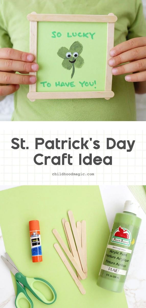 Gather all the craft sticks you have, because we've got lots of fun St Patrick's Day Stick Crafts to make! Includes leprechauns, shamrocks & more!