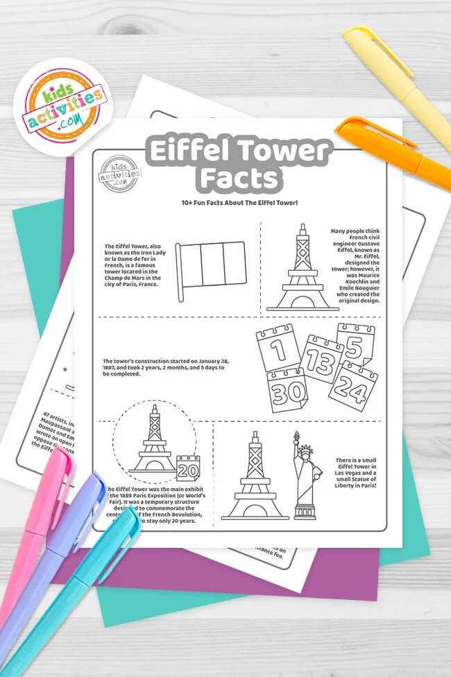 Celebrate one of the most iconic monuments in the world with these 10 Enchanting Eiffel Tower Crafts for Kids! Perfect for Eiffel Tower Day on 31st March!