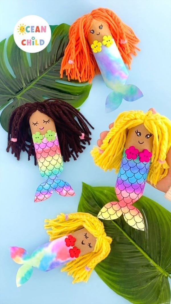 Love mermaids? Then these mesmerizing mermaid crafts for kids are just what you need? Take an underwater adventure with these fun projects!