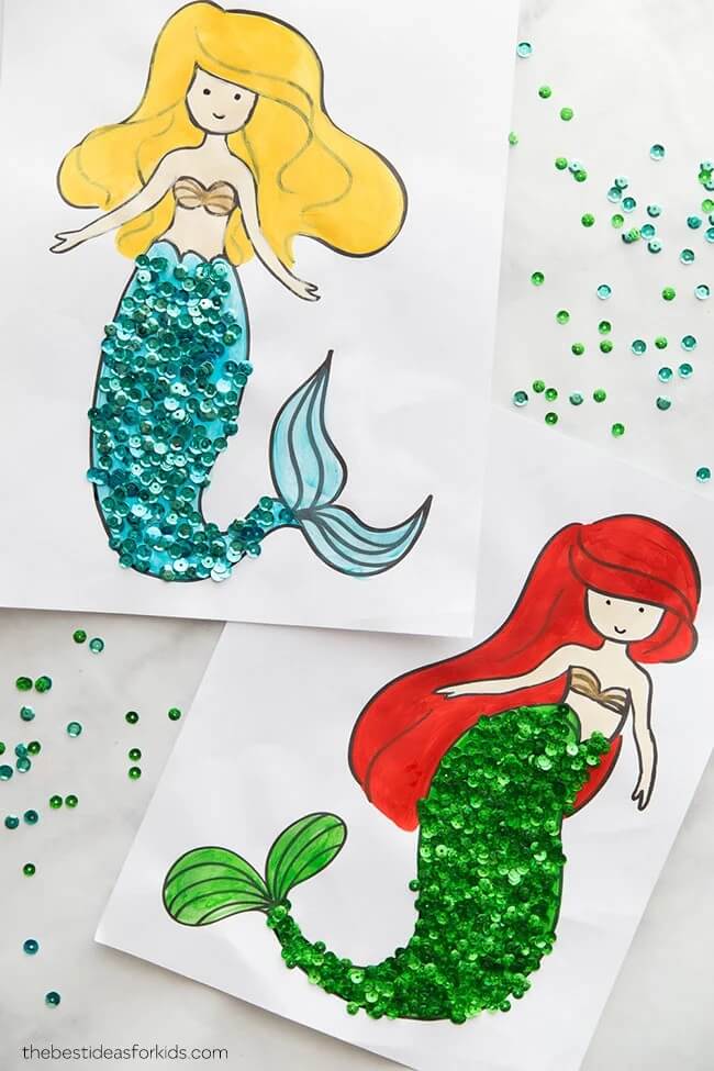 Love mermaids? Then these mesmerizing mermaid crafts for kids are just what you need? Take an underwater adventure with these fun projects!