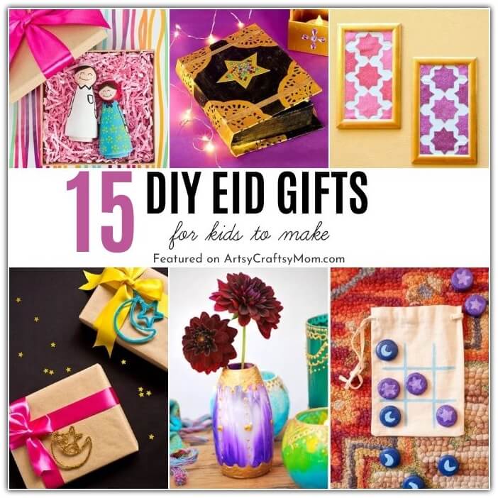 Looking for gift ideas for Eid? Why not make your own, with these DIY Eid Gifts that are perfect for kids to make and gift their friends!