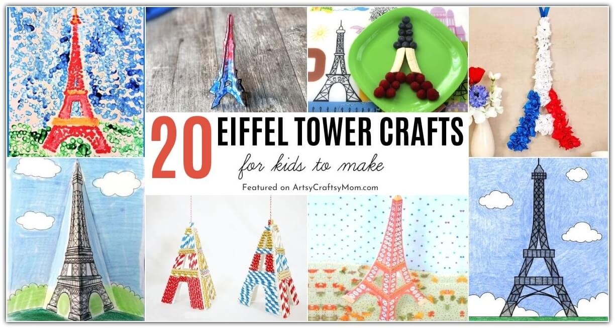 Celebrate one of the most iconic monuments in the world with these 10 Enchanting Eiffel Tower Crafts for Kids! Perfect for Eiffel Tower Day on 31st March!