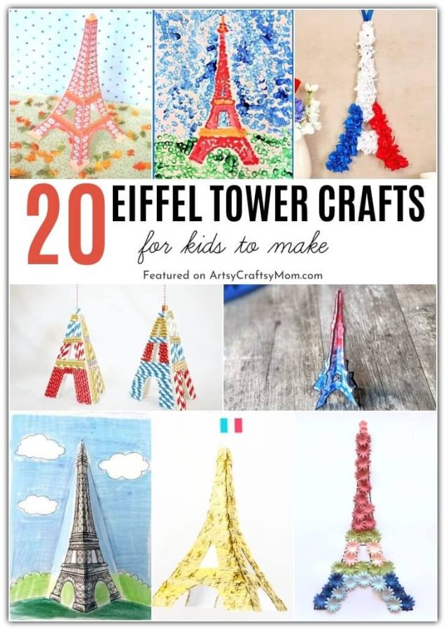 Celebrate one of the most iconic monuments in the world with these 10 Enchanting Eiffel Tower Crafts for Kids! Perfect for Eiffel Tower Day on 31st March!