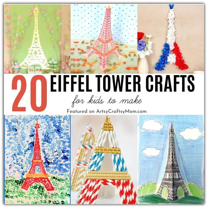 Celebrate one of the most iconic monuments in the world with these 10 Enchanting Eiffel Tower Crafts for Kids! Perfect for Eiffel Tower Day on 31st March!