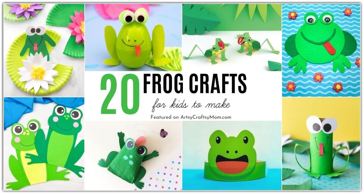 Time to get jumpy with these fun frog crafts for kids! With World Frog Day coming up on 20th March, this is the perfect time for these crafts!