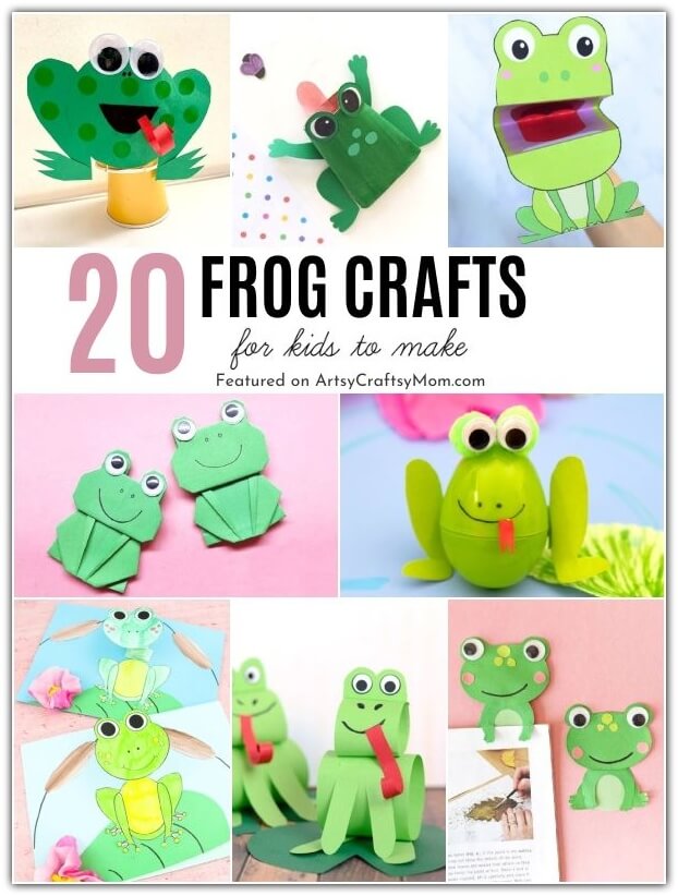 Time to get jumpy with these fun frog crafts for kids! With World Frog Day coming up on 20th March, this is the perfect time for these crafts!