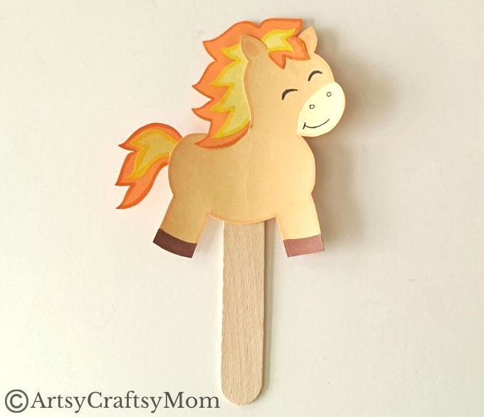 Enjoy a prosperous year with a fun and easy Year of the Fire Horse Stick Puppet Craft! All you need are basic craft supplies and a free afternoon!