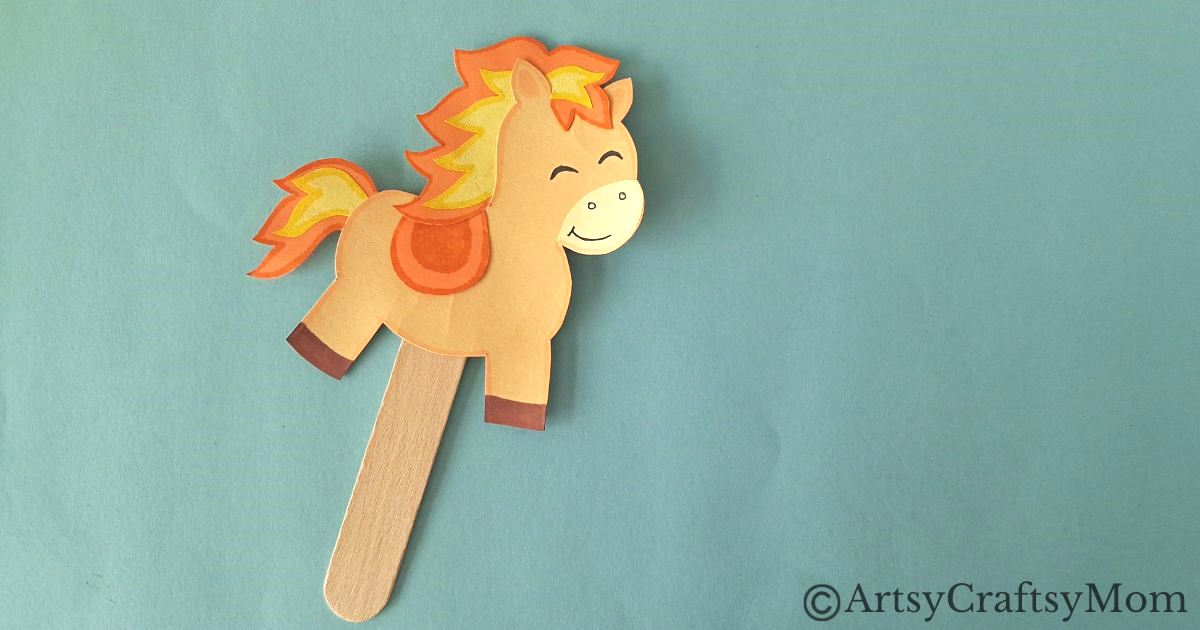 Enjoy a prosperous year with a fun and easy Year of the Fire Horse Stick Puppet Craft! All you need are basic craft supplies and a free afternoon!