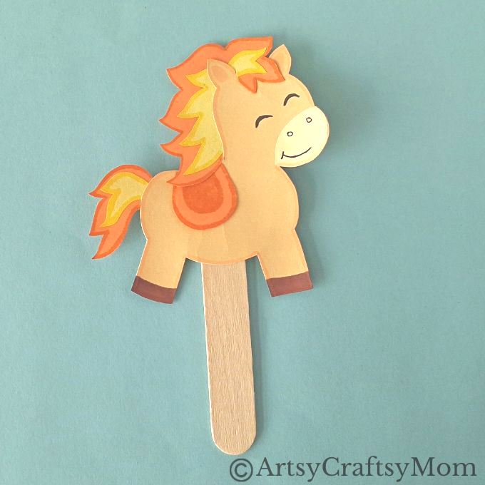 Enjoy a prosperous year with a fun and easy Year of the Fire Horse Stick Puppet Craft! All you need are basic craft supplies and a free afternoon!