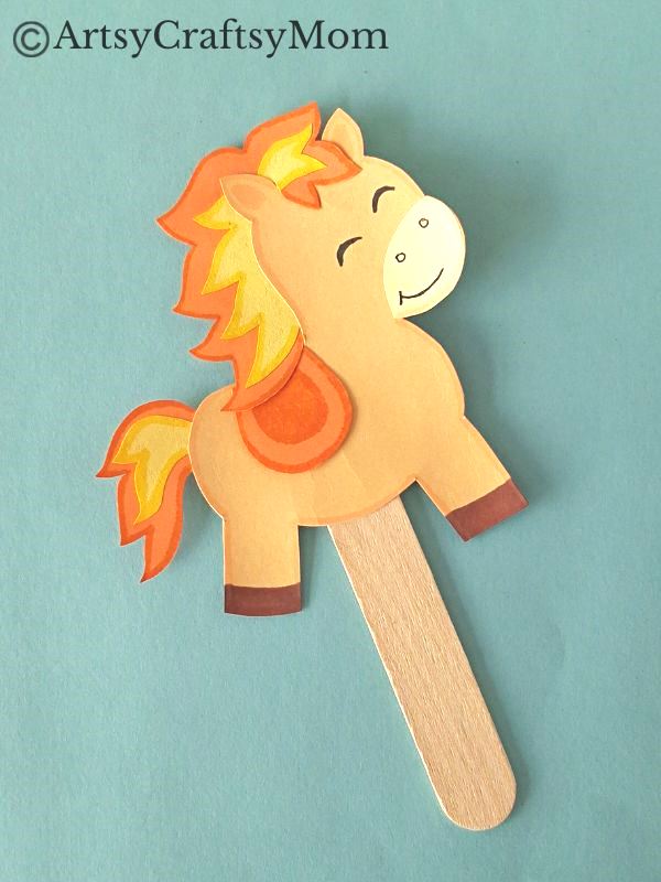 Enjoy a prosperous year with a fun and easy Year of the Fire Horse Stick Puppet Craft! All you need are basic craft supplies and a free afternoon!