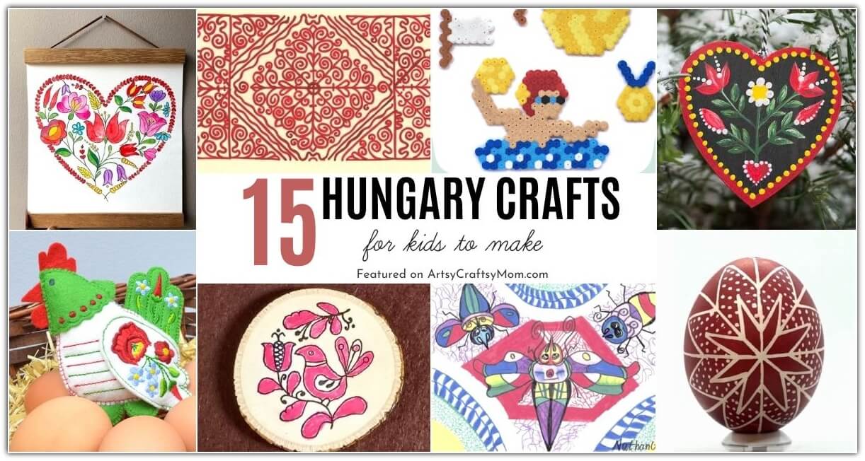 Learn all about the beautiful country of Hungary with these fun Hungary crafts for kids! Let's explore Hungarian art, culture, traditions and more!