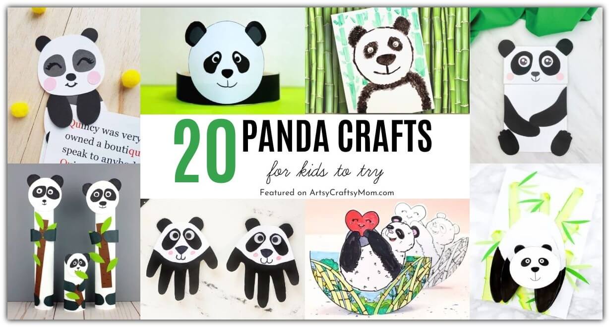 They're cute and some of them know Kung Fu - our playful panda crafts for kids celebrate the cute and cuddly national animal of China - the panda!