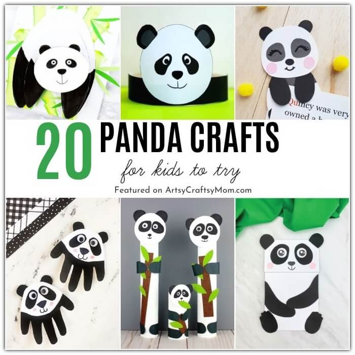 They're cute and some of them know Kung Fu - our playful panda crafts for kids celebrate the cute and cuddly national animal of China - the panda!