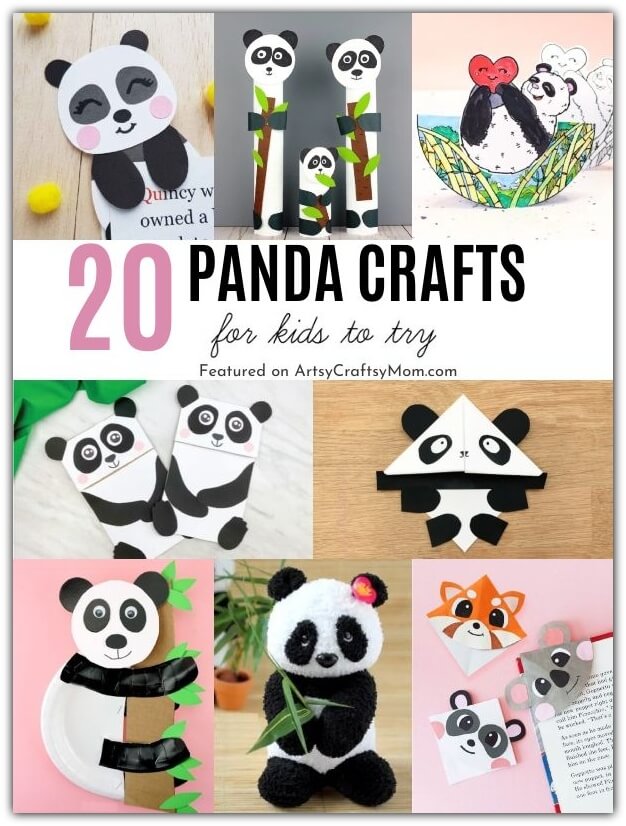 They're cute and some of them know Kung Fu - our playful panda crafts for kids celebrate the cute and cuddly national animal of China - the panda!