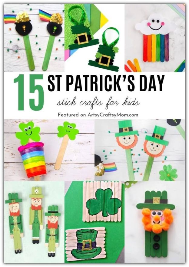 15 Stunning St Patrick's Day Stick Crafts for Kids
