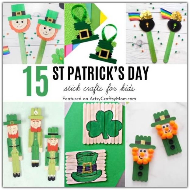 15 Stunning St Patrick's Day Stick Crafts for Kids