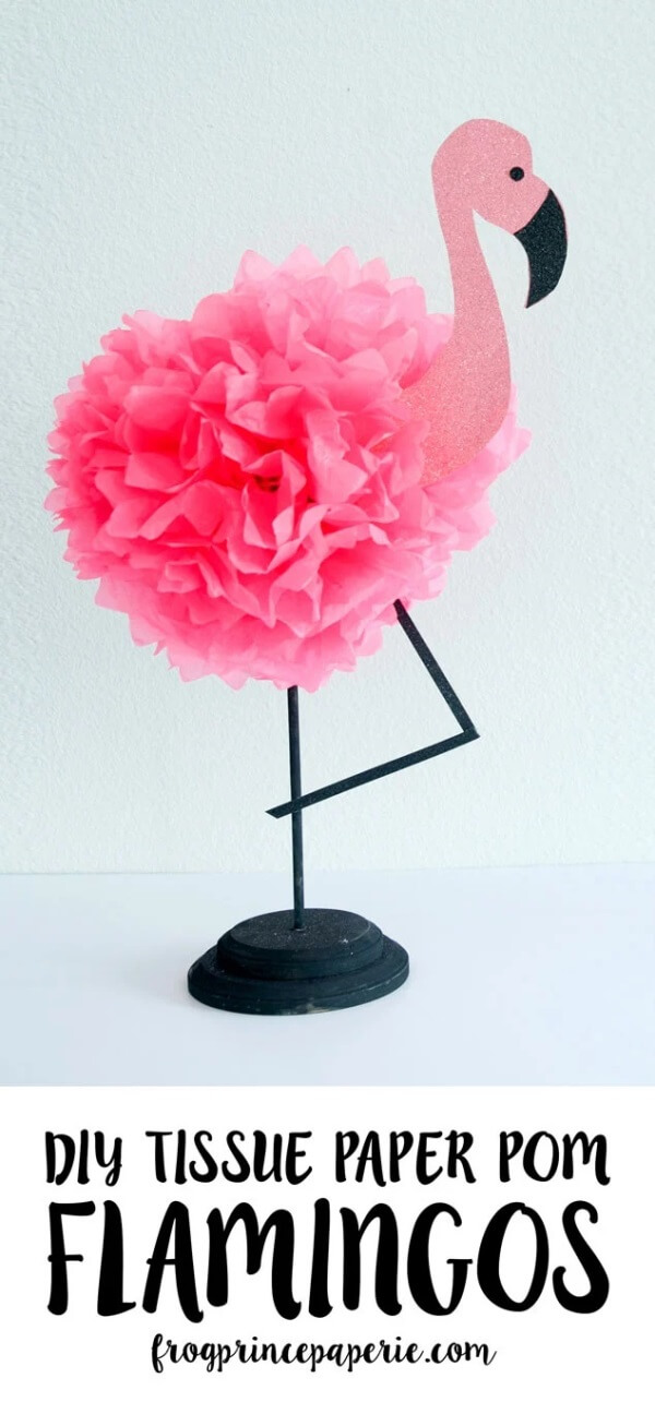 Love flamingos? Then you'll love these fancy Flamingo Crafts for Kids! Enjoy the explosion of pink with flamingos made from paper, felt, pom poms and more!
