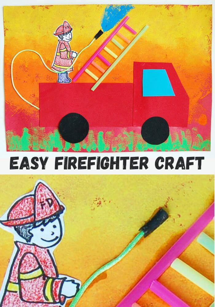 We're all set to celebrate International Firefighters' Day on 4th May with some cool firefighter crafts for kids! Goes well with a lesson on fire safety!