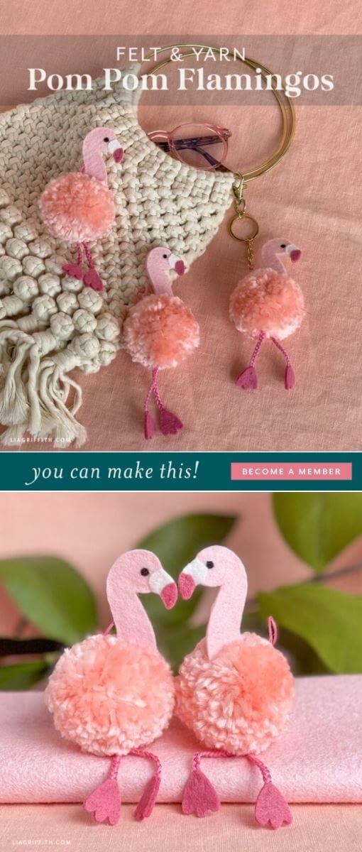 Love flamingos? Then you'll love these fancy Flamingo Crafts for Kids! Enjoy the explosion of pink with flamingos made from paper, felt, pom poms and more!