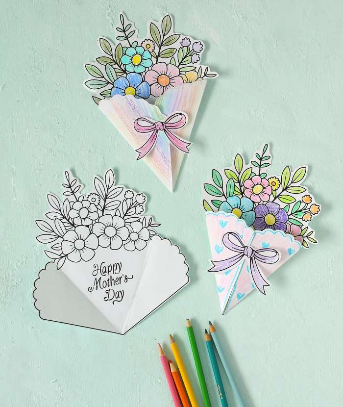 Nothing can beat these adorable Handmade Mother's Day Cards to bring a big smile to Mom's face! Easy ideas for kids of all ages to try and make!