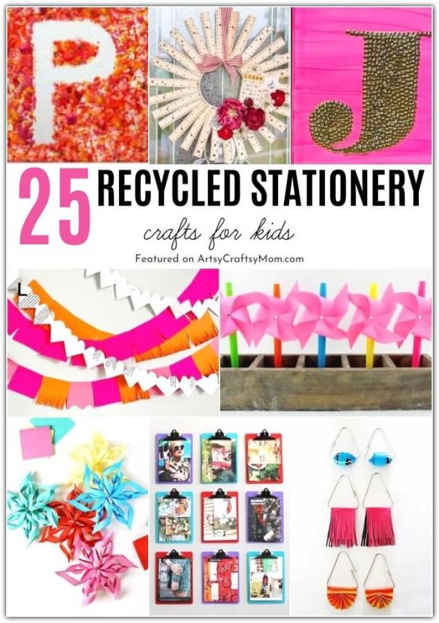 Got old stationery? Repurpose them into these Cute Crafts to Make with Stationery Supplies! Perfect as back-to-school gifts for friends or for teachers.