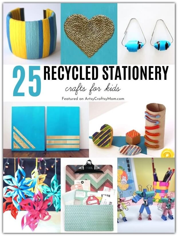 Got old stationery? Repurpose them into these Cute Crafts to Make with Stationery Supplies! Perfect as back-to-school gifts for friends or for teachers.