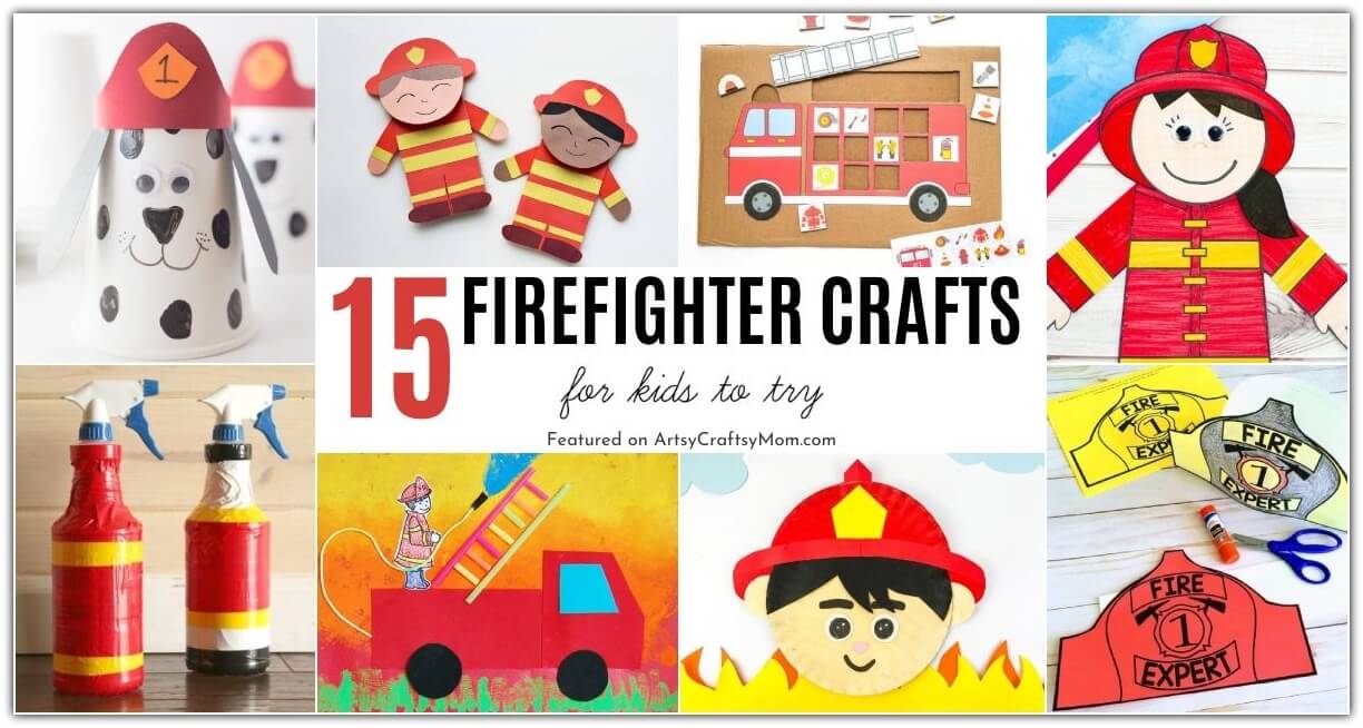 We're all set to celebrate International Firefighters' Day on 4th May with some cool firefighter crafts for kids! Goes well with a lesson on fire safety!