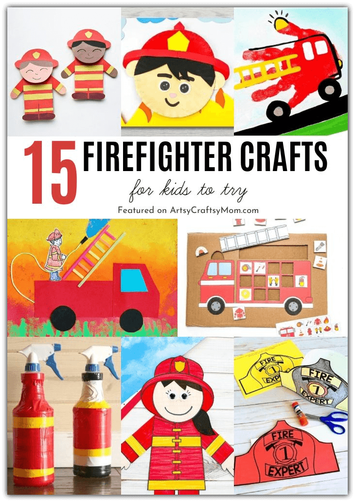 We're all set to celebrate International Firefighters' Day on 4th May with some cool firefighter crafts for kids! Goes well with a lesson on fire safety!