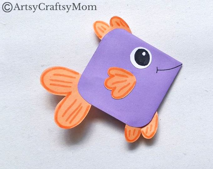 Never stop your reading journey; this adorable fish corner bookmark encourages you to keep on swimming! Easy paper craft ideal for beginners!