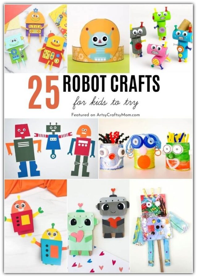 You can make a robot out of pretty much anything, as these Robot Crafts for Kids prove! Get out those craft supplies, search the trash can & let's go!