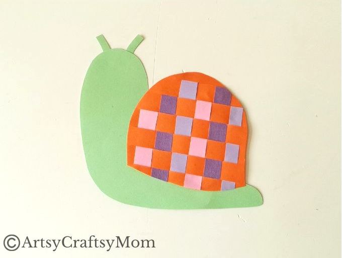 Here's a fun Woven Paper Snail Craft for Kids to help us learn more about the amazing features of the snail shell, while improving motor skills!