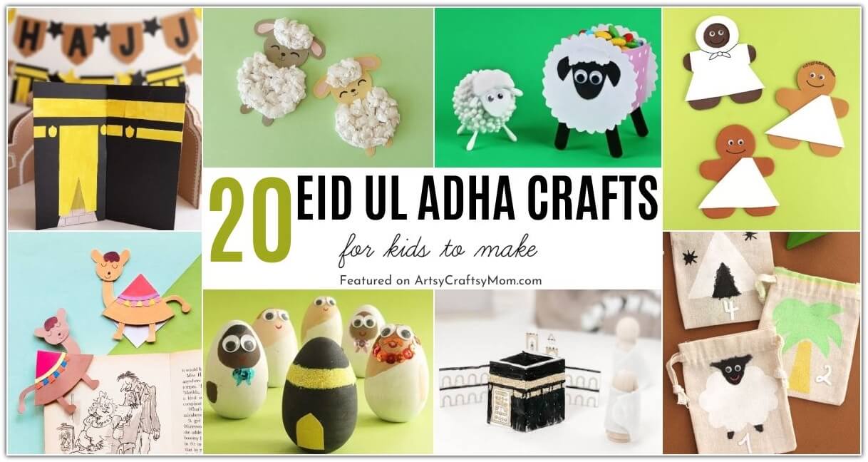 Learn all about Hajj and the Feast of the Sacrifice with these exciting Eid ul Adha Crafts and Activities for Kids! There's something for every age!