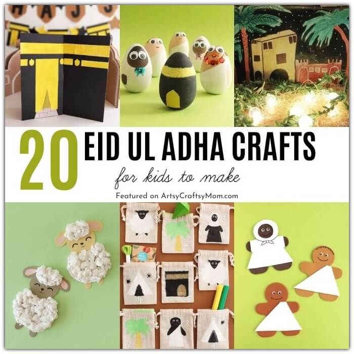 Learn all about Hajj and the Feast of the Sacrifice with these exciting Eid ul Adha Crafts and Activities for Kids! There's something for every age!