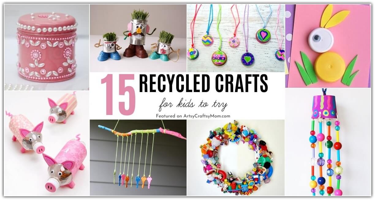 Not everything needs to end up in landfills! Here are some Recycled Crafts for World Environment Day that uses things you already have!