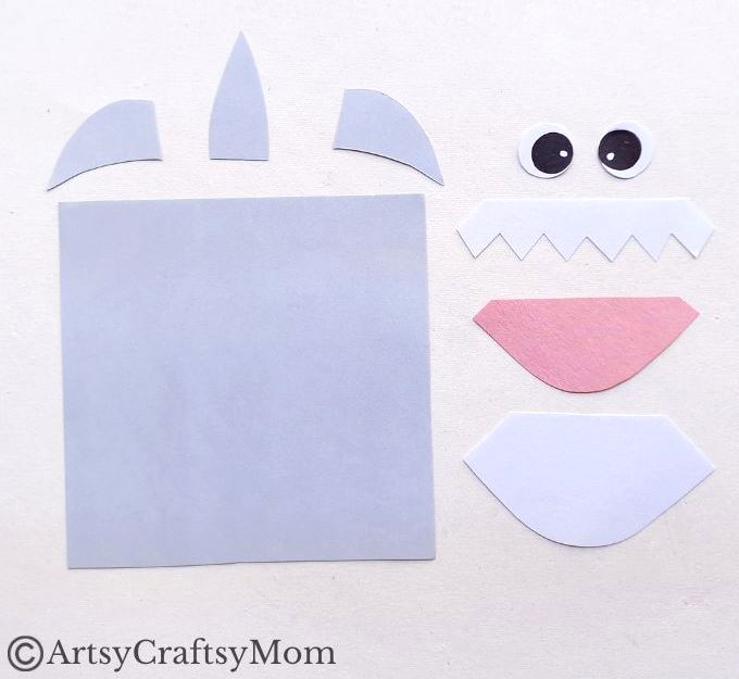 Not all sharks are ferocious - this one is actually helpful! Enjoy making our shark corner bookmark & you have a reading buddy who holds your page!
