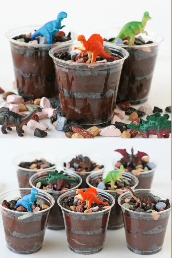 Planning a dinosaur-themed party for kids? Take a look at the coolest ideas for decorations, printables, games, party foods, cakes and more!