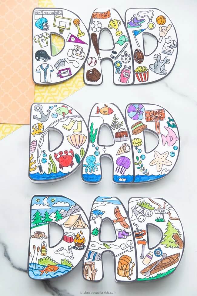 This Father's Day, gift Dad a big smile by giving him a handmade card! Here are some super cute DIY Cards for Father's Day for kids to make.