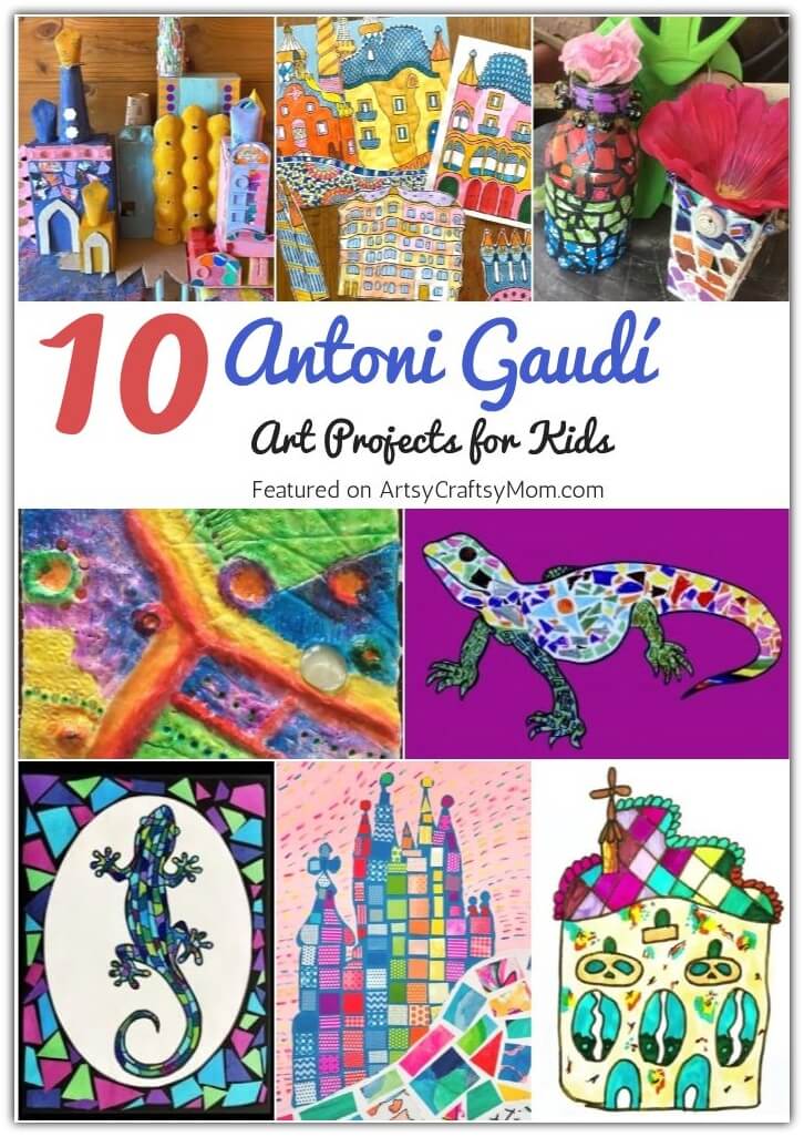 Here are some amazing Antoni Gaudí Art Projects for Kids to help us learn about the artist without whom Barcelona would be incomplete!