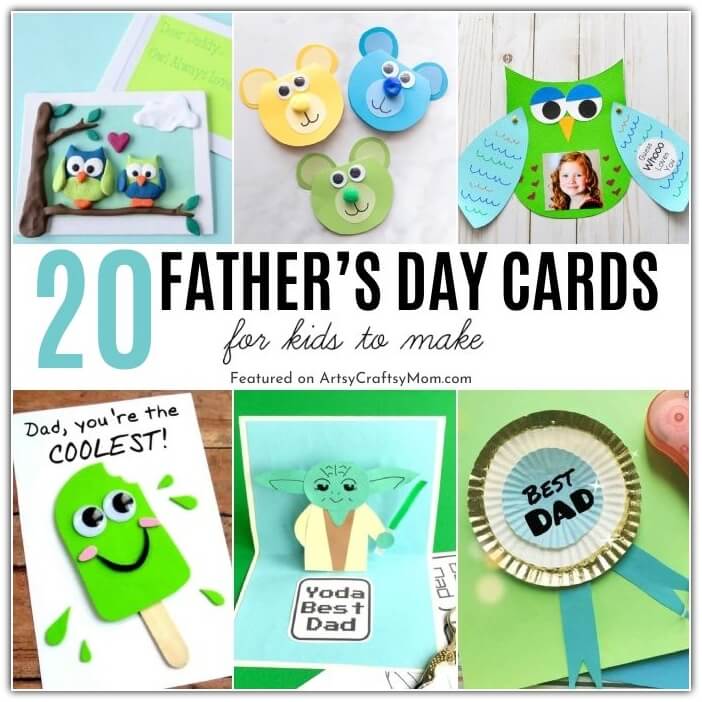 This Father's Day, gift Dad a big smile by giving him a handmade card! Here are some super cute DIY Cards for Father's Day for kids to make.