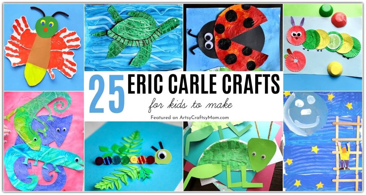 For millions of kids the world over, Eric Carle's illustrations are probably their first introduction to the world of art. Celebrate this incredible artist with some cute and colorful Eric Carle Crafts for Kids.