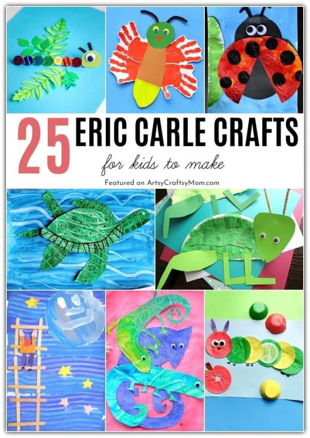 For millions of kids the world over, Eric Carle's illustrations are probably their first introduction to the world of art. Celebrate this incredible artist with some cute and colorful Eric Carle Crafts for Kids.
