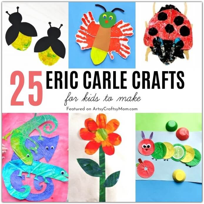 For millions of kids the world over, Eric Carle's illustrations are probably their first introduction to the world of art. Celebrate this incredible artist with some cute and colorful Eric Carle Crafts for Kids.